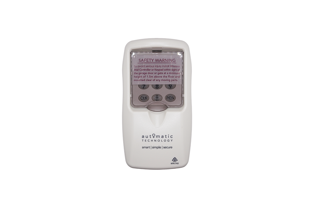 Mounting view of ATA KPX-7v2 genuine wireless gate keypad - NSD SMART