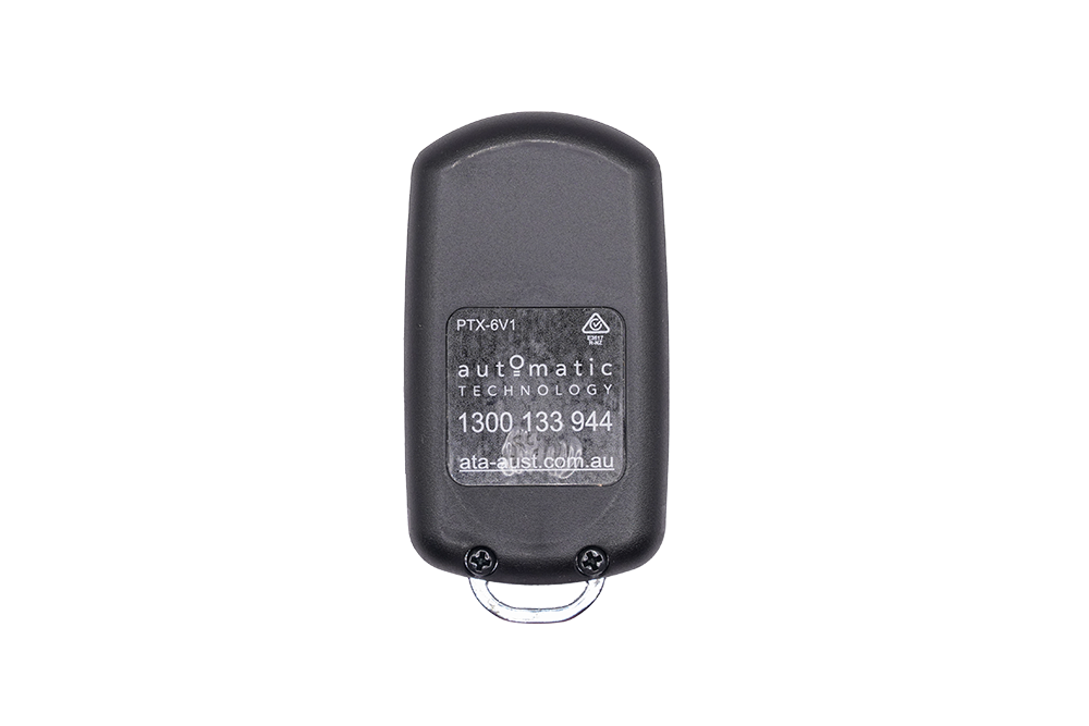 Replacement ATA PTX-6V1 black remote for Tempo and Syncro openers - NSD SMART
