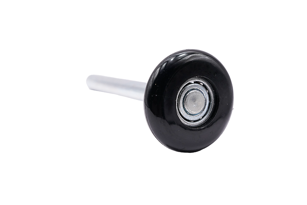 Close-up of B&D Panelift nylon garage door roller wheel - NSD SMART
