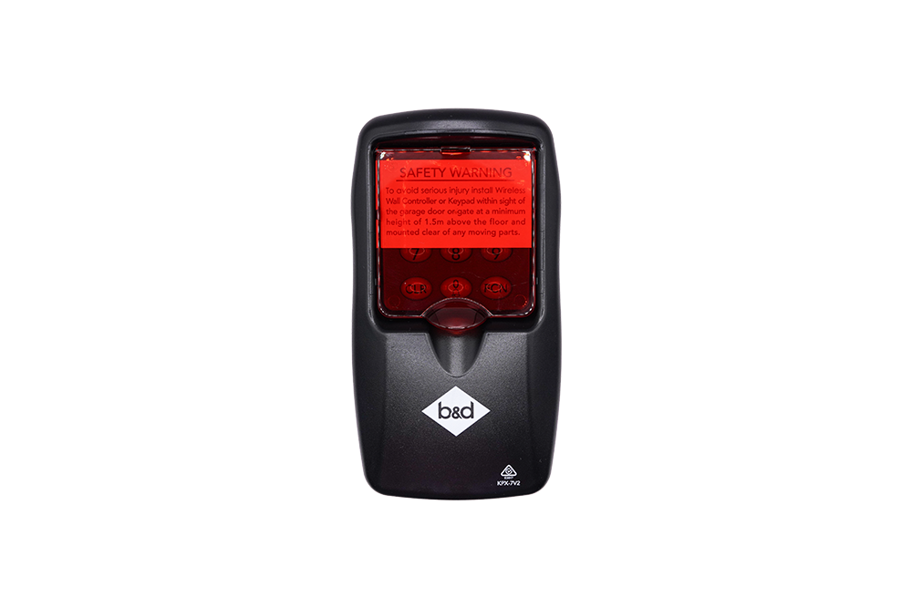 Mounting View of B&D genuine wireless gate keypad - NSD SMART
