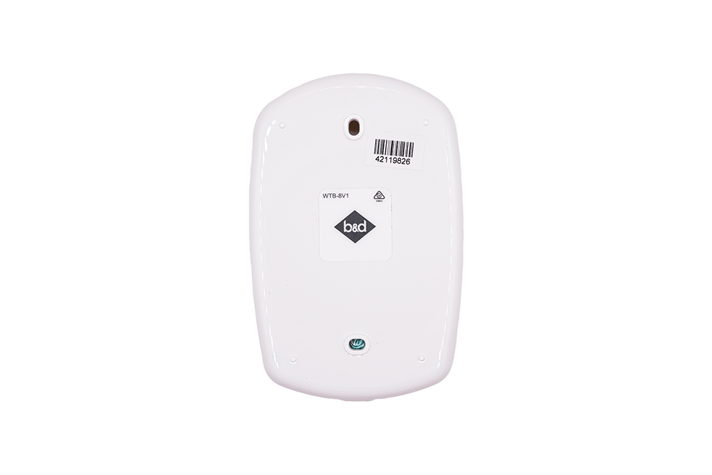 Back view of B&D WTB-8v1 wireless wall transmitter - NSD SMART