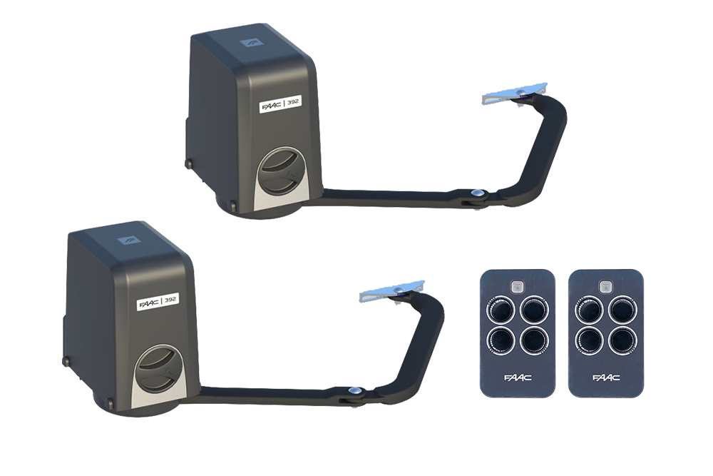 FAAC 392 Double Articulated Arm Gate Opener 24V Full Kit with Control Board - NSD SMART