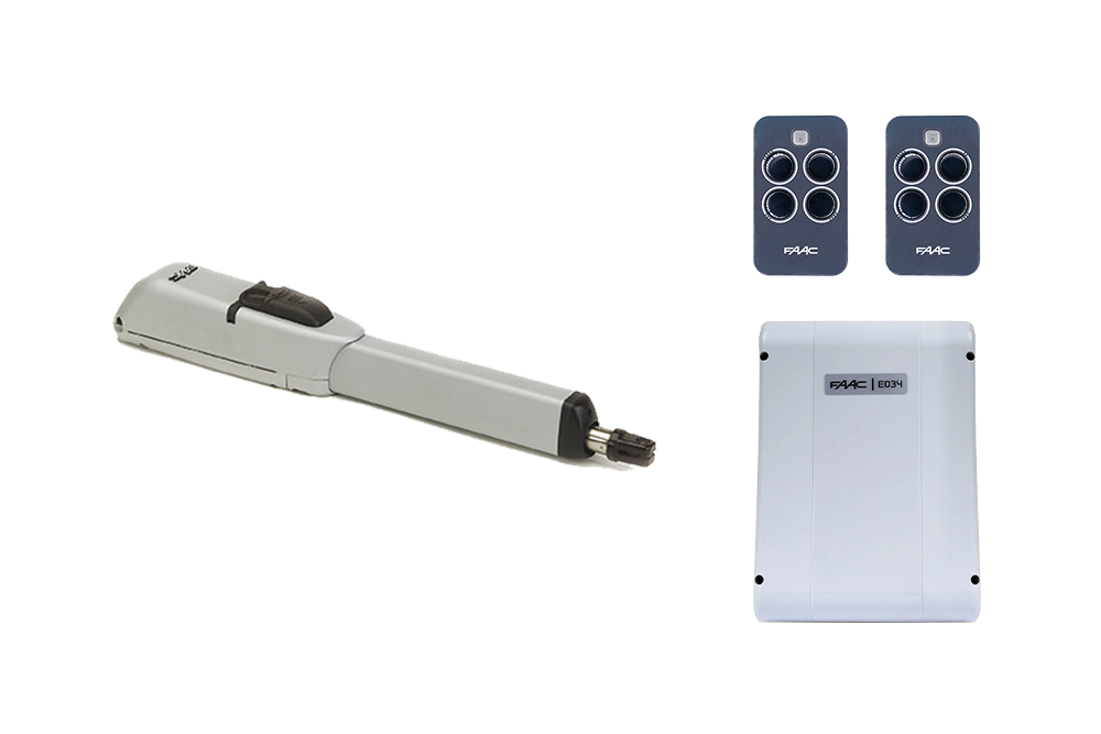 FAAC 415 or 415L Single Swing Gate Opener 24V Kit with Remotes - NSD SMART