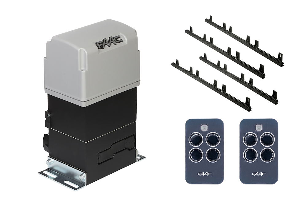 FAAC 844 sliding gate motor full installation package - NSD SMART