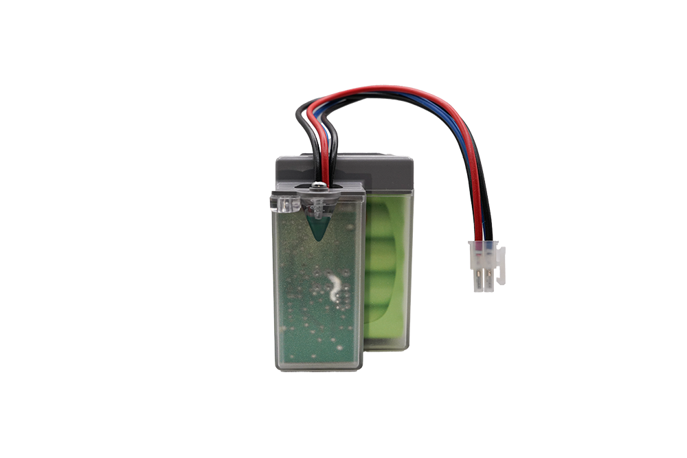Internal view of FAAC XBAT 390923 battery with connector cable - NSD SMART