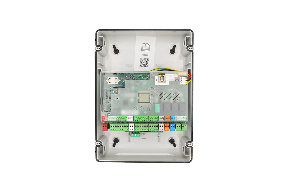 FAAC E124S Advanced Control Panel Internal View - NSD SMART