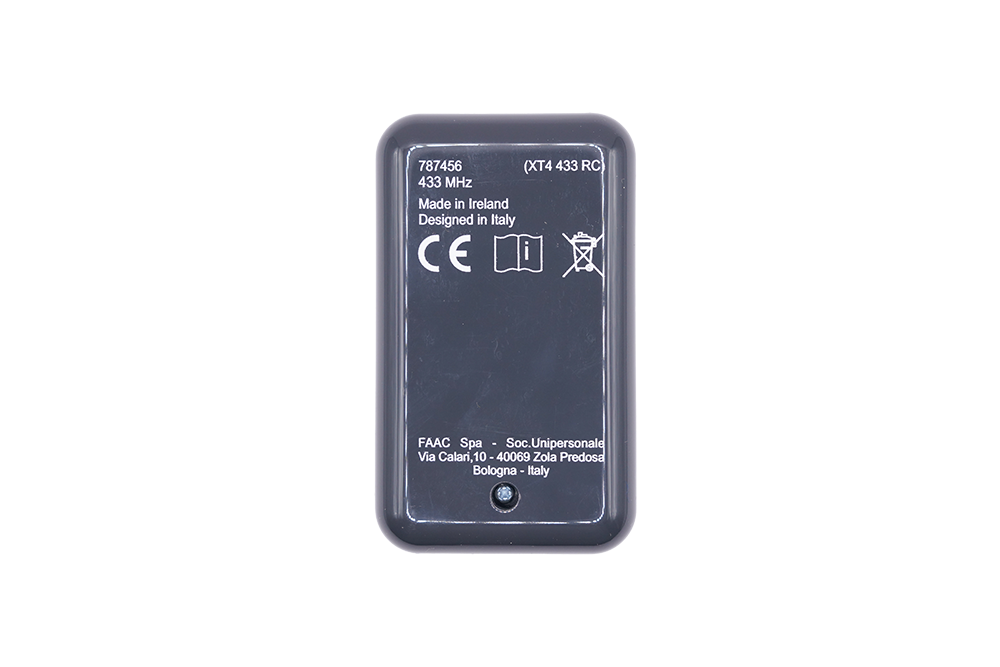Replacement FAAC XT4 433RC transmitter for gate motors - NSD SMART