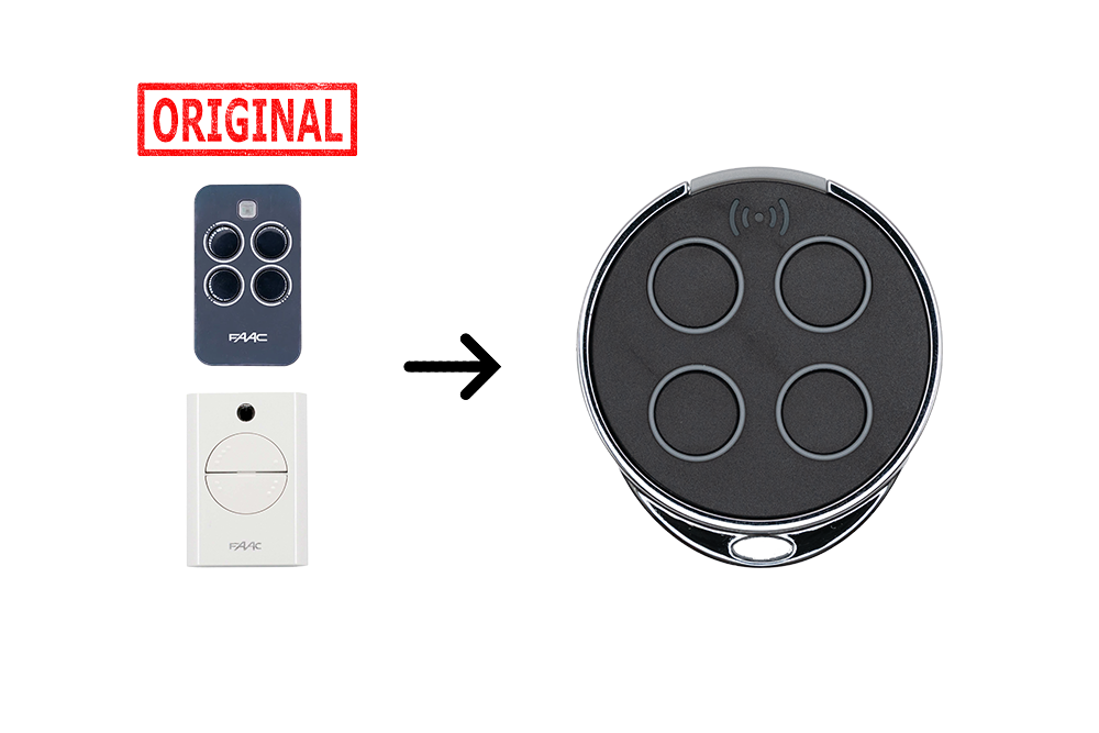 FAAC XT4 Compatible Universal Cloning Remote Grey - NSD SMART