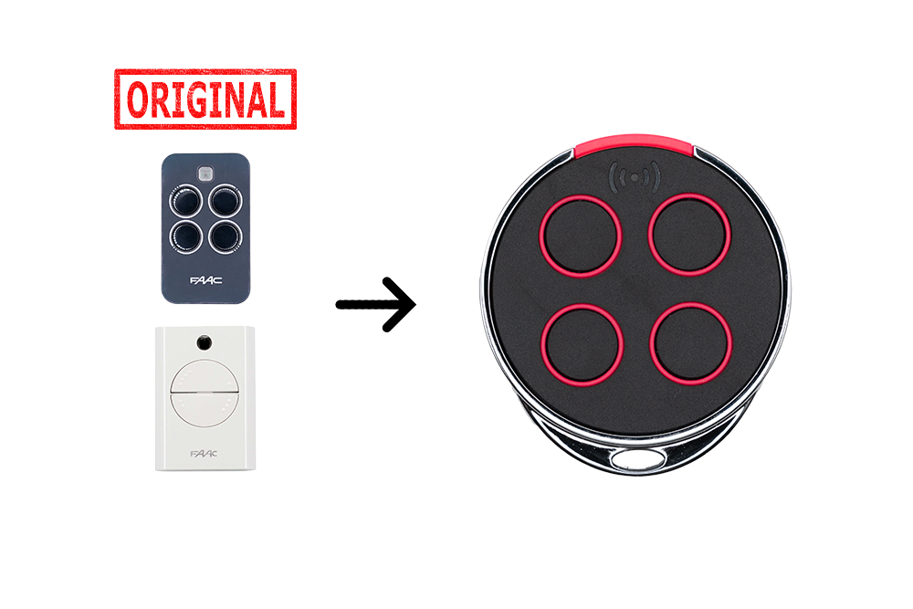 FAAC XT4 Compatible Universal Cloning Remote Pink - NSD SMART