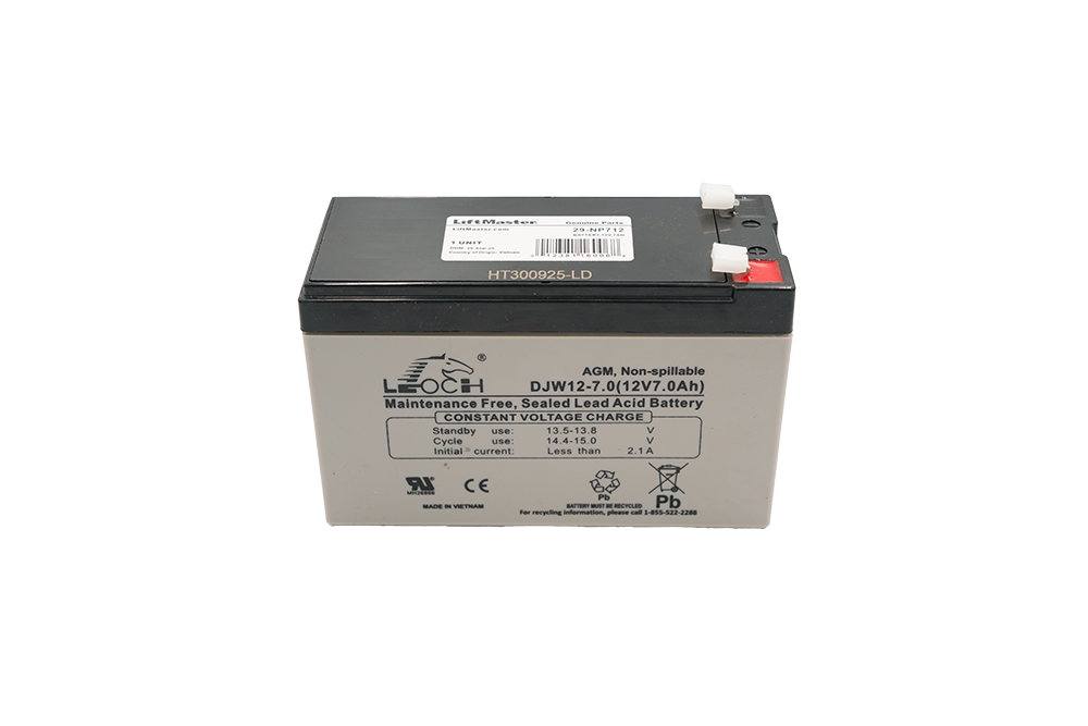 LiftMaster 12V Battery for Gate & Garage Door Opener - NSD SMART