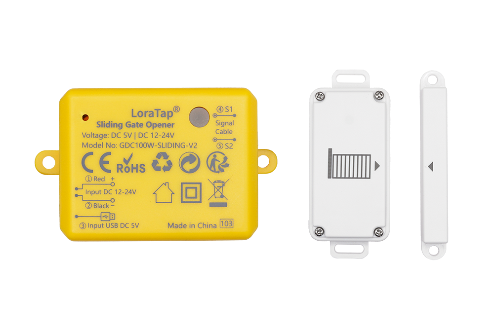 LoraTap Smart Gate Controller and Wireless Magnetic Sensor Kit - NSD SMART