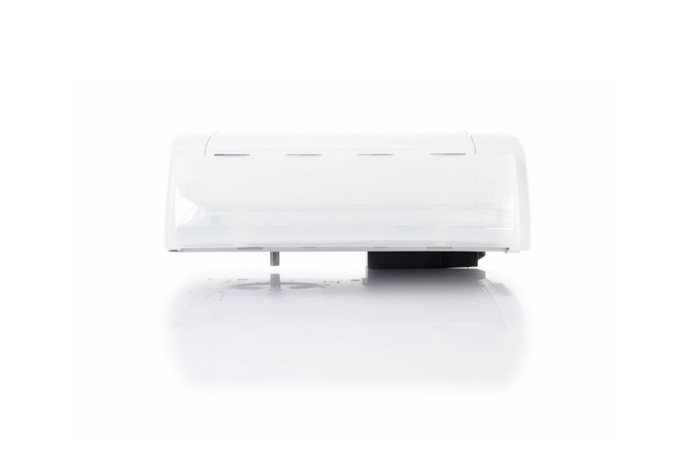 Sleek white design of Marantec Comfort 380 sectional opener - NSD SMART