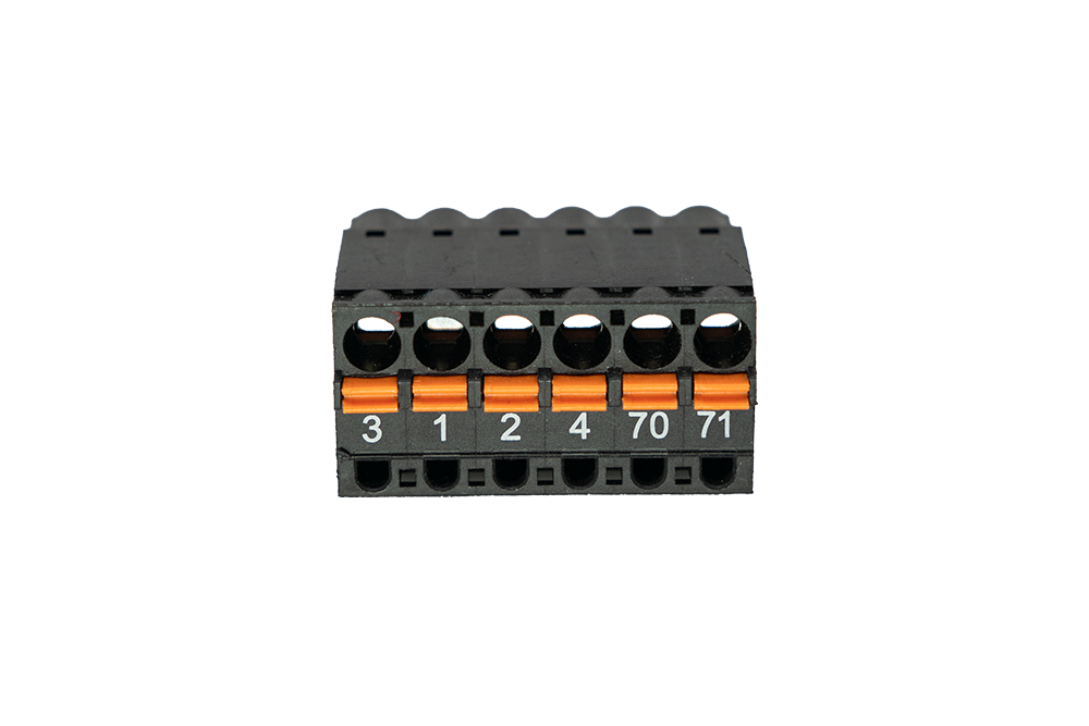 Marantec motor controller terminal block connector - Front View - NSD SMART