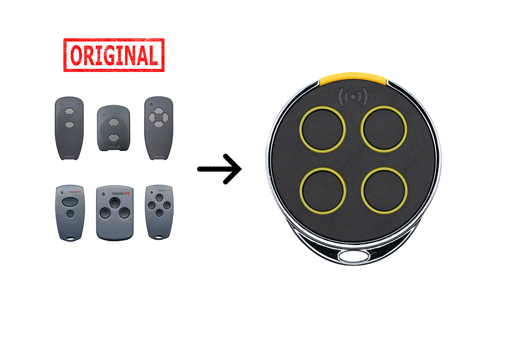 Marantec Compatible Universal Cloning Remote Yellow - NSD SMART