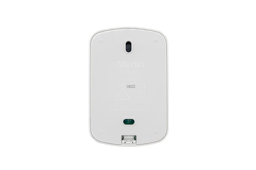 Back view of Merlin E148M wireless wall station control - NSD SMART