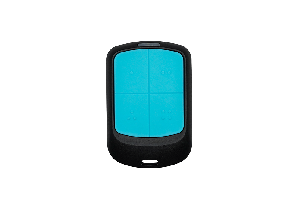 Close-up of 4-button layout for Merlin EVO compatible remote - NSD SMART