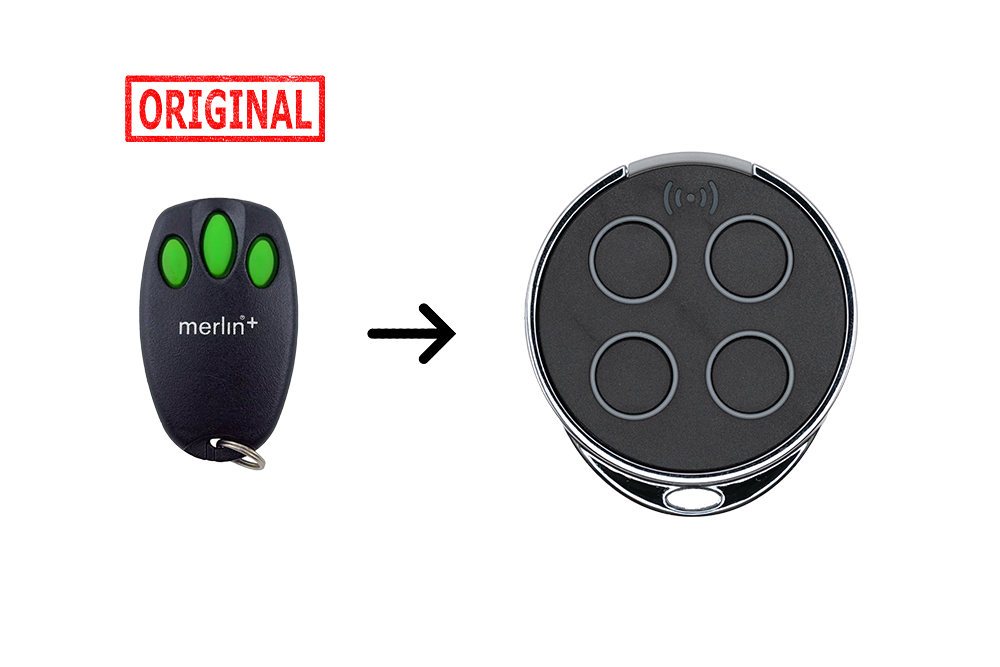 Merlin+ Compatible Universal Cloning Remote Grey - NSD SMART