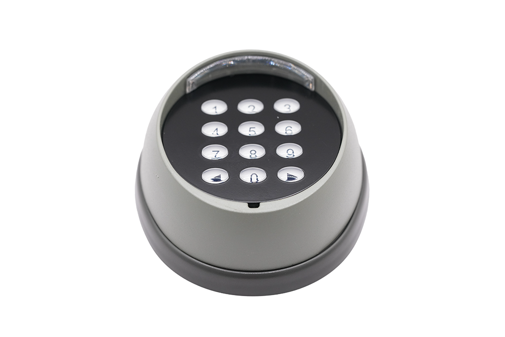 Weatherproof metal wireless keypad exterior view - NSD SMART