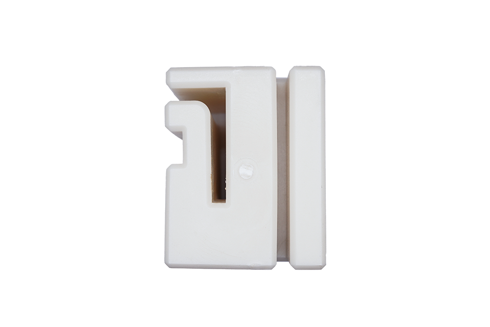 75mm white nylon guide block replacement for sliding gates - NSD SMART