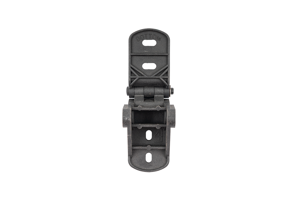 Close-up detail of Steel-Line nylon sectional door hinge - NSD SMART